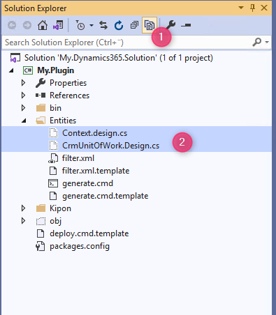 Include generated proxy in solution